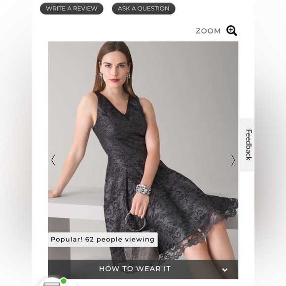 NWT -NEW WHITE HOUSE BLACK MARKET STUNNING DRESS - Picture 6 of 7